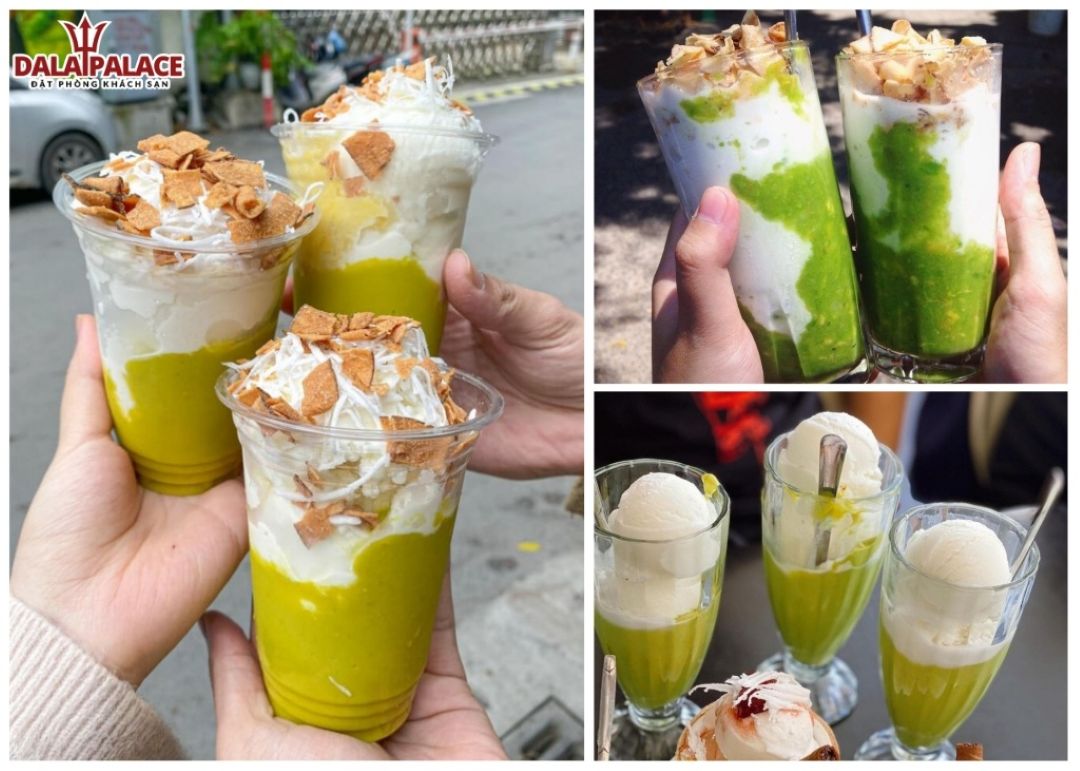 Kem bơ kết hợp với không khí se lạnh của Đà Lạt mùa tháng 4