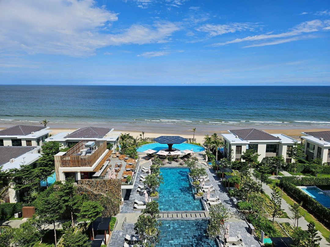 Không gian Radisson Resort Mũi Né yên tĩnh, thoáng, phù hợp nghỉ dưỡng và thư giãn