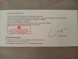 Cần bán voucher khách sạn Nikko Sài Gòn