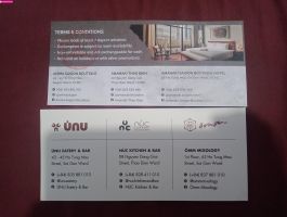 Cần bán voucher KS Anima / Amanaki + Voucher ăn tối tại Únu/Núc/Ômm