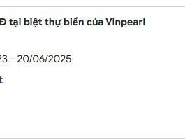 CẦN BÁN VOUCHER KỲ NGHỈ TRỌN GÓI 4N3Đ TẠI VINPEARL (PHÚ QUỐC, NHA TRANG,...) TẠI VILLA 3PN, CHO 4 NGƯỜI LỚN, 9 BUFFET CAO CẤP/NGƯỜI, VUI CHƠI VINWONDER, SAFARI KHÔNG GIỚI HẠN, GOLF
