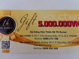 Cần thanh lý Voucher Viện Thẩm Mỹ TK Korea